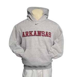 Vintage Arkansas Razorbacks Nike Center Swoosh Baggy Hoodie Medium Y2K 2002 RARE
